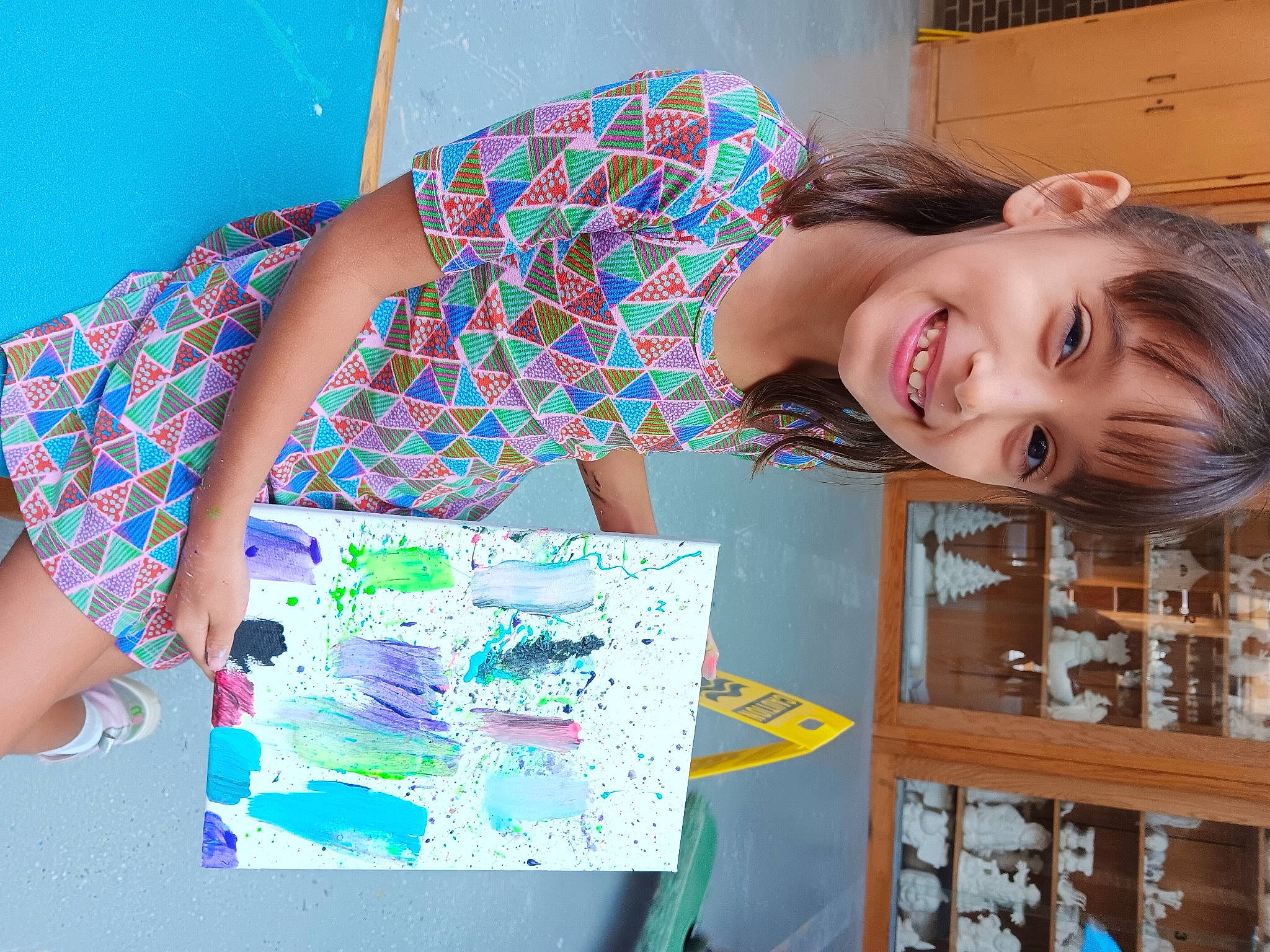 April joined the competition — help win amazing prizes! art, beauty, child, electric_blue, fun, graphic_design, happy, human_leg, joy, leisure, magenta, nail, paint, pattern, person, play, portrait_photography, room, smile, visual_arts