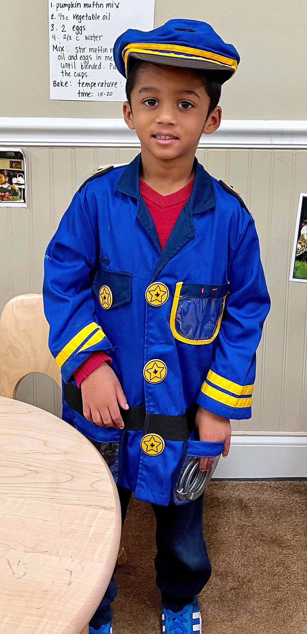 Riyansh joined the competition — help win amazing prizes! blue, child, clothing, collar, electric_blue, hat, jersey, joy, military_uniform, person, personal_protective_equipment, player, school_uniform, sleeve, sports_gear, sports_uniform, sportswear, t_shirt, team_sport, toddler