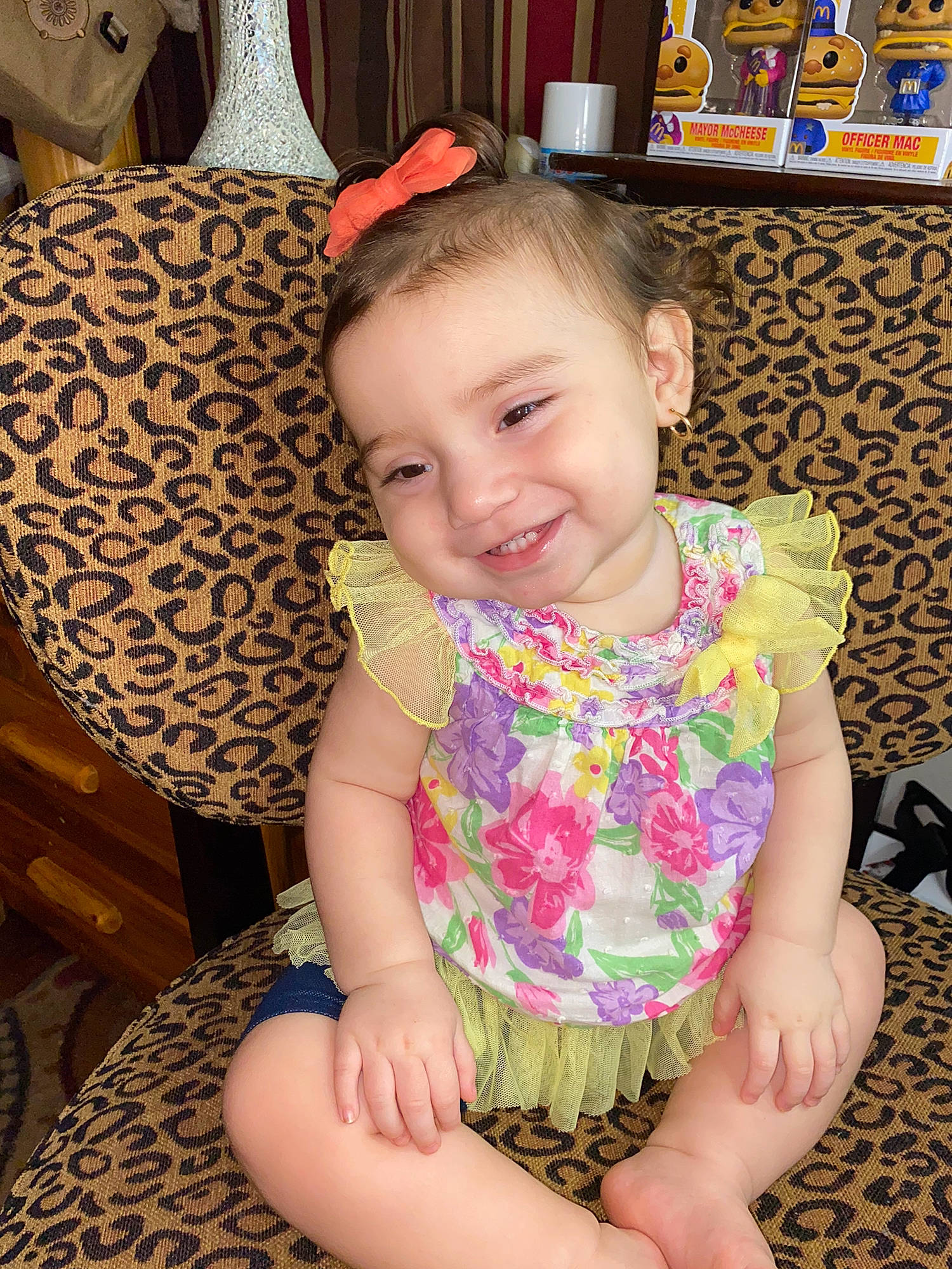 Haizley joined the competition — help win amazing prizes! baby, baby_toddler_clothing, beauty, chair, eye, face, finger, fun, happy, head, human_leg, iris, joy, organ, person, pink, skin, smile, textile, thigh