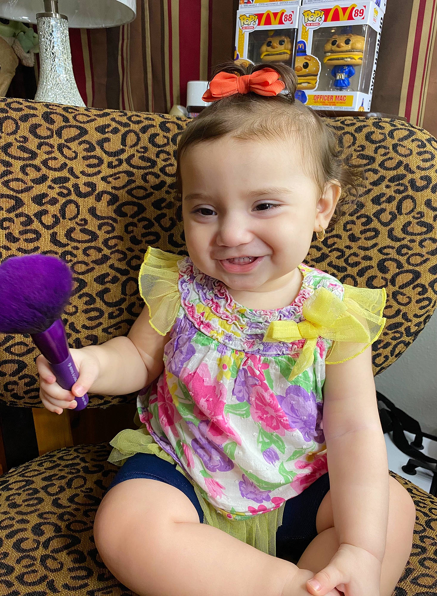 Haizley joined the competition — help win amazing prizes! baby_toddler_clothing, beauty, chair, cheek, child, couch, eye, facial_expression, fun, hairstyle, happy, head, human_body, joy, magenta, person, picture_frame, pink, purple, skin