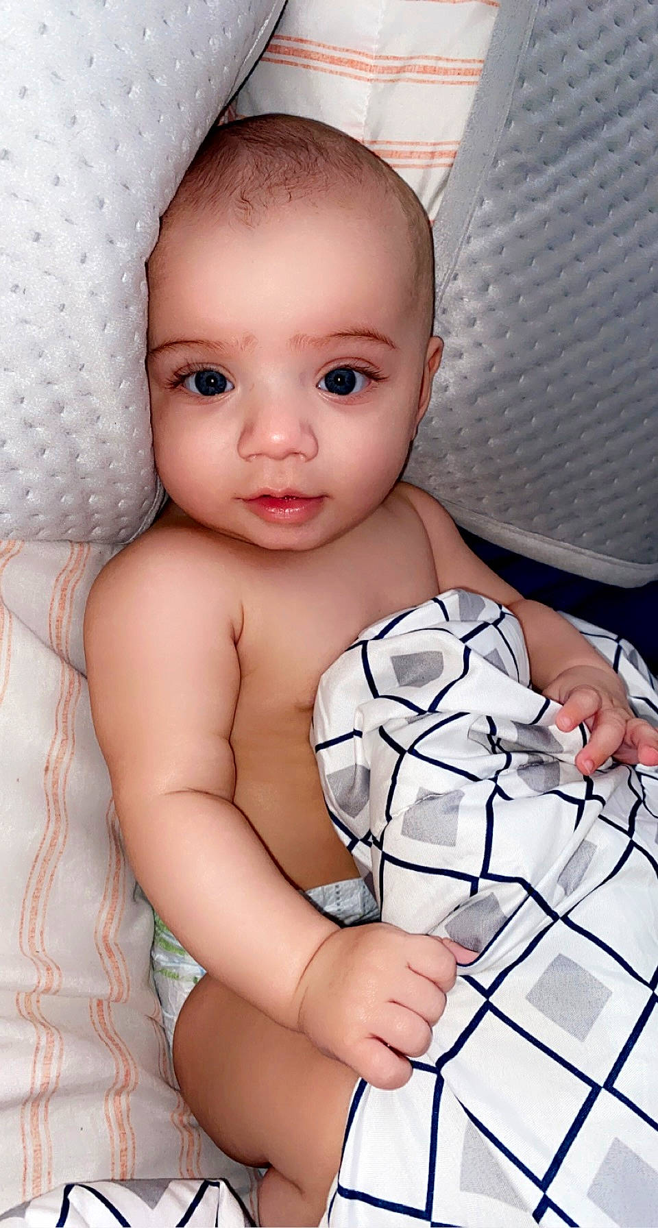 Lilly-ann is registered to the contest to win money with this photo: baby, baby_toddler_clothing, cheek, eye, eyelash, finger, flash_photography, hand, joint, lip, mouth, neck, nose, organ, person, pink, skin, stomach, textile, thumb