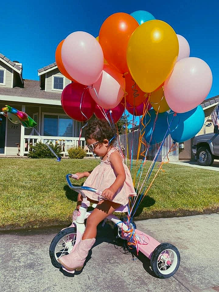 Charlie Rose joined the competition — help win amazing prizes! architecture, balloon, bicycle, fun, happy, party_supply, person, recreation, smile, toy, tricycle, vehicle