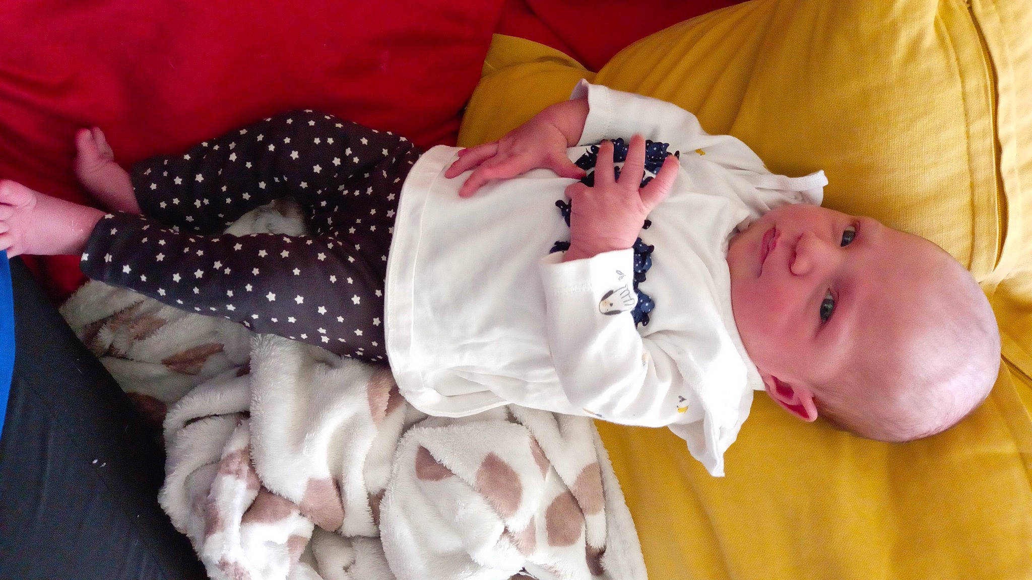 Tempérance a rejoint le concours — aidez-le/la à gagner de superbes lots ! baby, baby_products, baby_sleeping, baby_toddler_clothing, bedtime, child, comfort, finger, glasses, linens, mammal, nail, nap, pattern, person, pink, room, sleep, sleeve, toddler