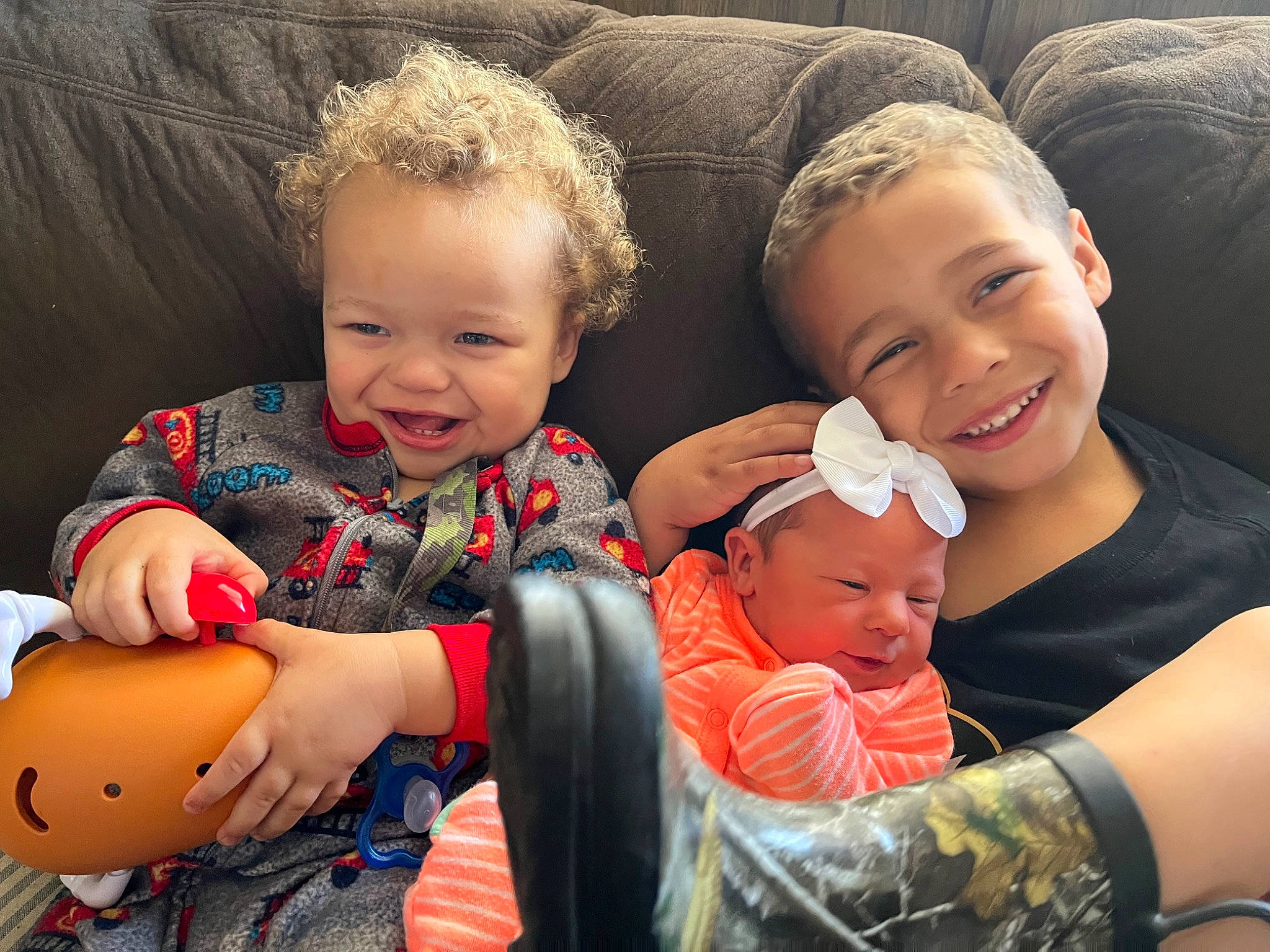 Brantlee joined the competition — help win amazing prizes! arm, baby_toddler_clothing, cheek, comfort, eye, face, facial_expression, hairstyle, happy, head, headwear, human, human_body, joy, mammal, mouth, muscle, organ, person, product