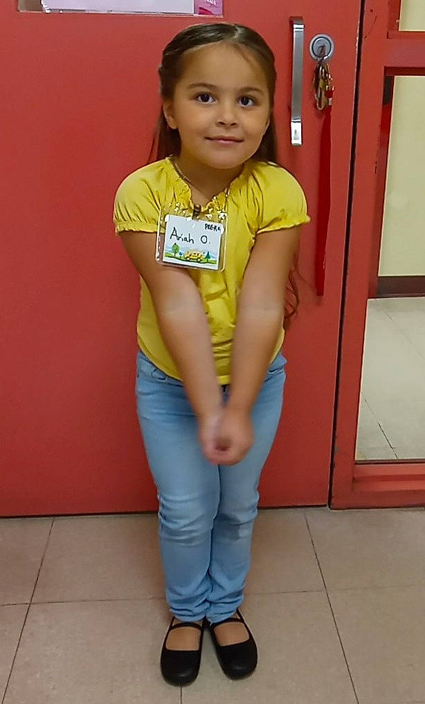 Ariah Lynn is registered to the contest to win money with this photo: baby_toddler_clothing, door, electric_blue, eye, flooring, fun, hair, happy, human_leg, joy, knee, leg, person, sleeve, smile, sportswear, standing, t_shirt, thigh, toddler