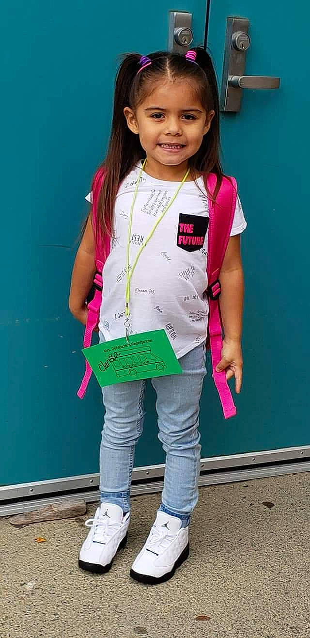 Clarissa Lynn joined the competition — help win amazing prizes! child, clothing, denim, electric_blue, happy, jewellery, joy, magenta, neck, person, photograph, pink, sleeve, smile, snapshot, sock, standing, street_fashion, t_shirt, toddler