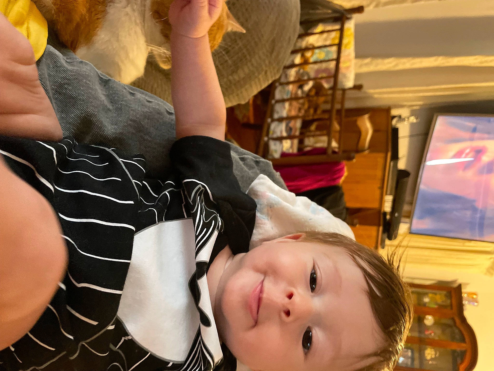 Raphael joined the competition — help win amazing prizes! child, elbow, eyewear, flash_photography, fun, gesture, happy, human_leg, joy, knee, leisure, mouth, pattern, person, picture_frame, room, sitting, smile, t_shirt, thigh