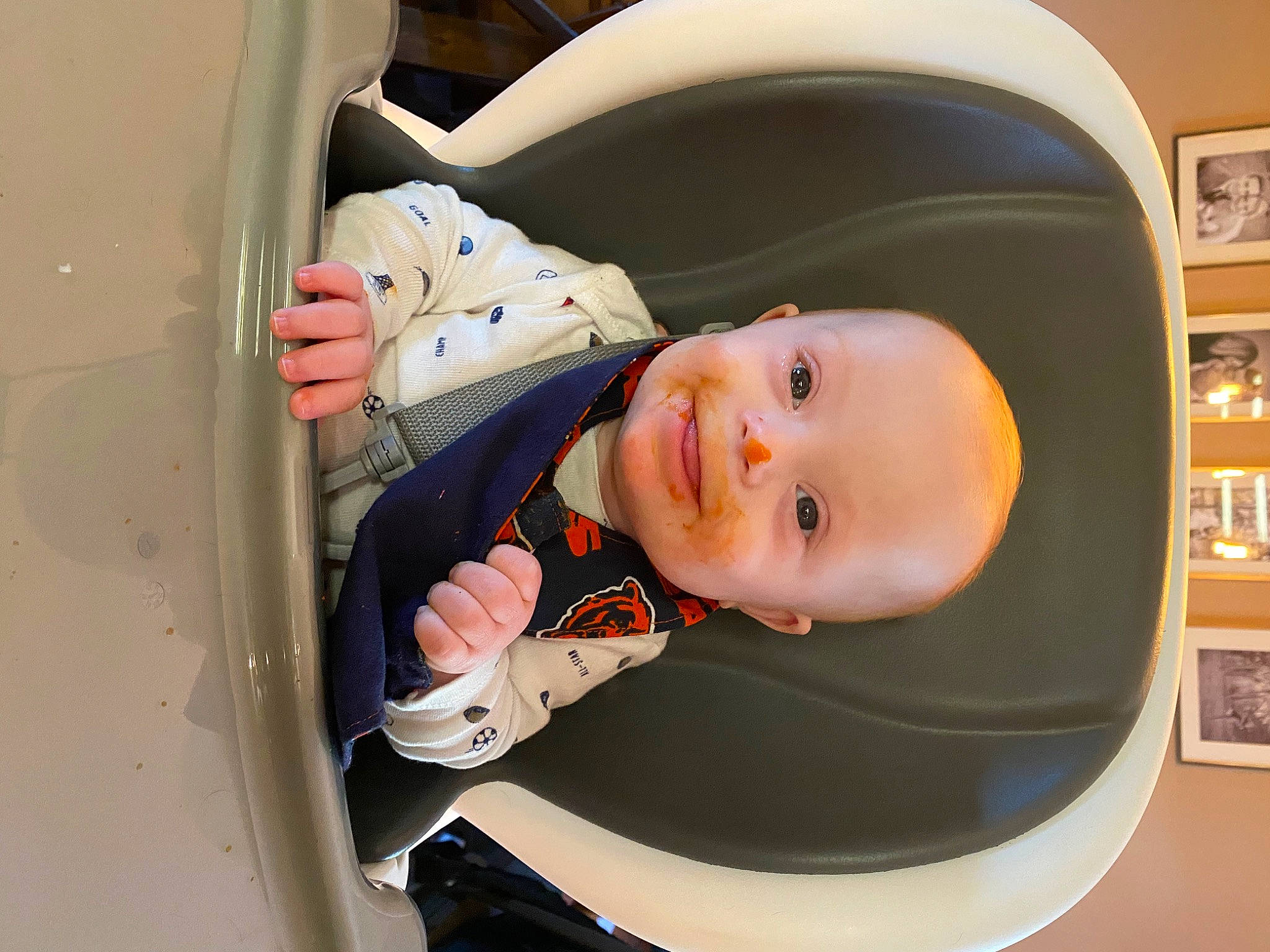 Carsen is registered to the contest to win money with this photo: baby, baby_carriage, baby_products, cheek, child, joy, person, product, toddler