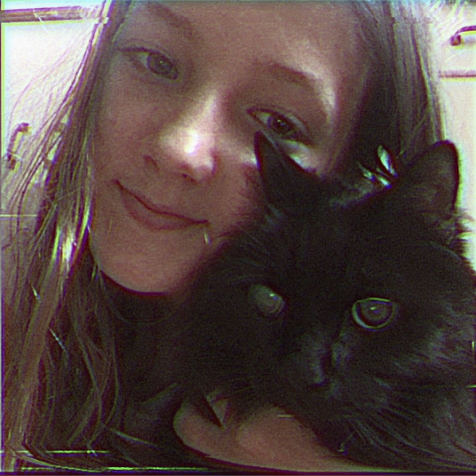 Fantastico is registered to the contest to win money with this photo: black_cat, black_hair, carnivore, cat, close_up, ear, eye, face, felidae, fur, hair, head, iris, long_hair, nose, organ, small_to_medium_sized_cats, smile, snout, whiskers