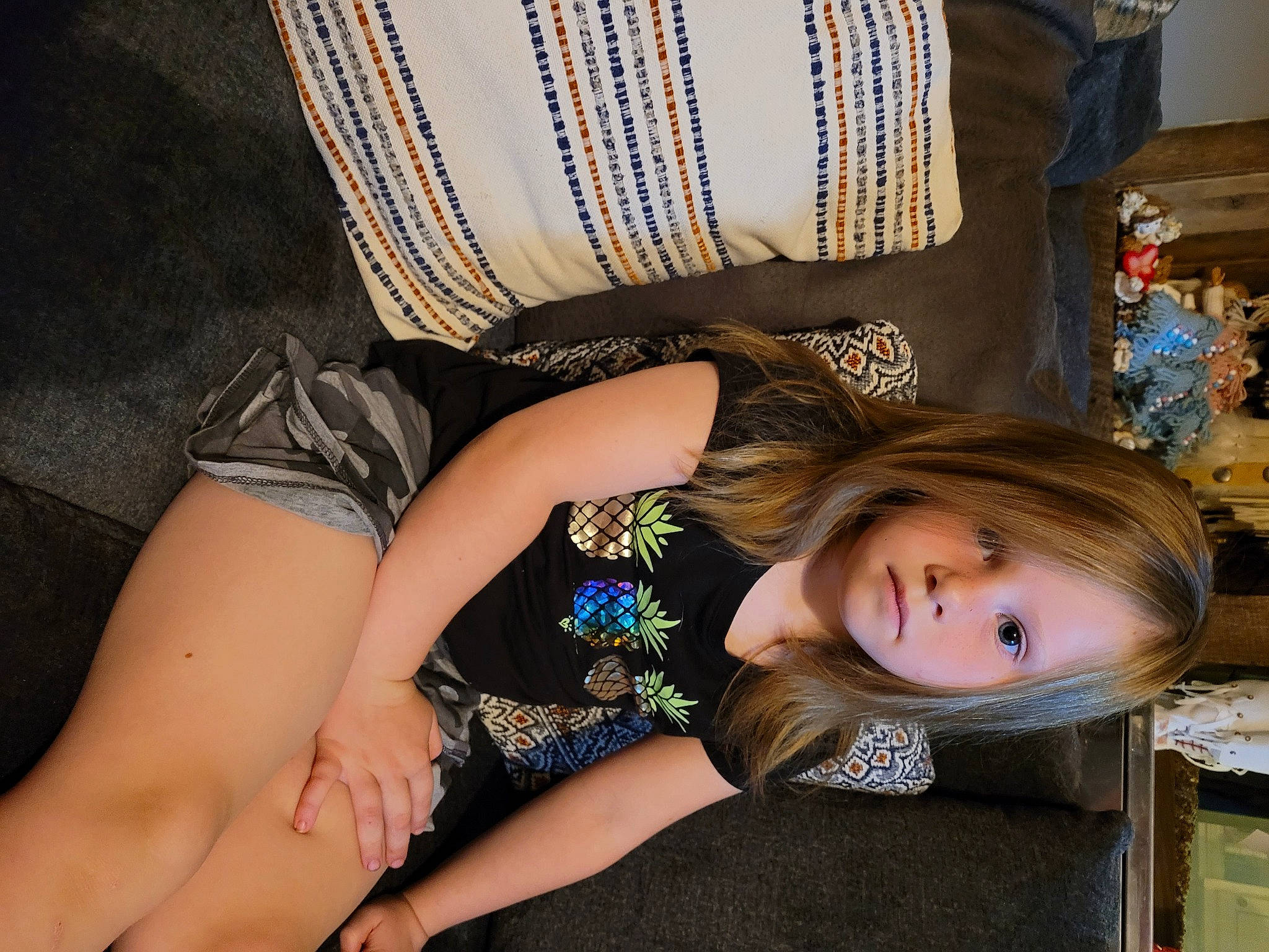 Samara joined the competition — help win amazing prizes! book, brown_hair, child, comfort, elbow, flooring, foot, human_body, human_leg, joint, knee, leg, long_hair, organ, pattern, person, sitting, smile, thigh, trunk