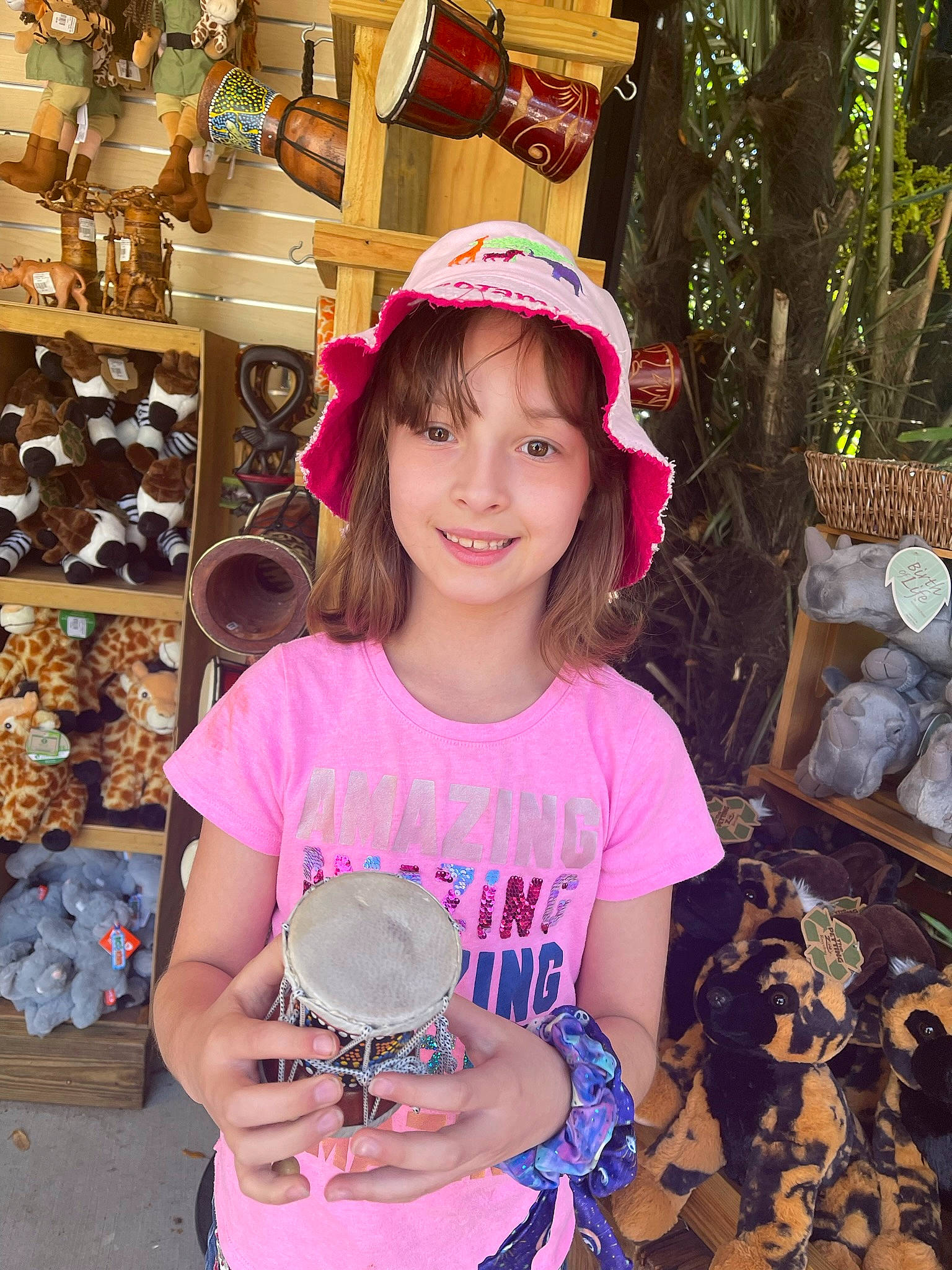 Dixie-lynn joined the competition — help win amazing prizes! child, clothing, event, eyewear, facial_expression, fashion, fashion_accessory, fun, happy, hat, joy, magenta, pattern, people, person, pink, sleeve, smile, t_shirt, textile