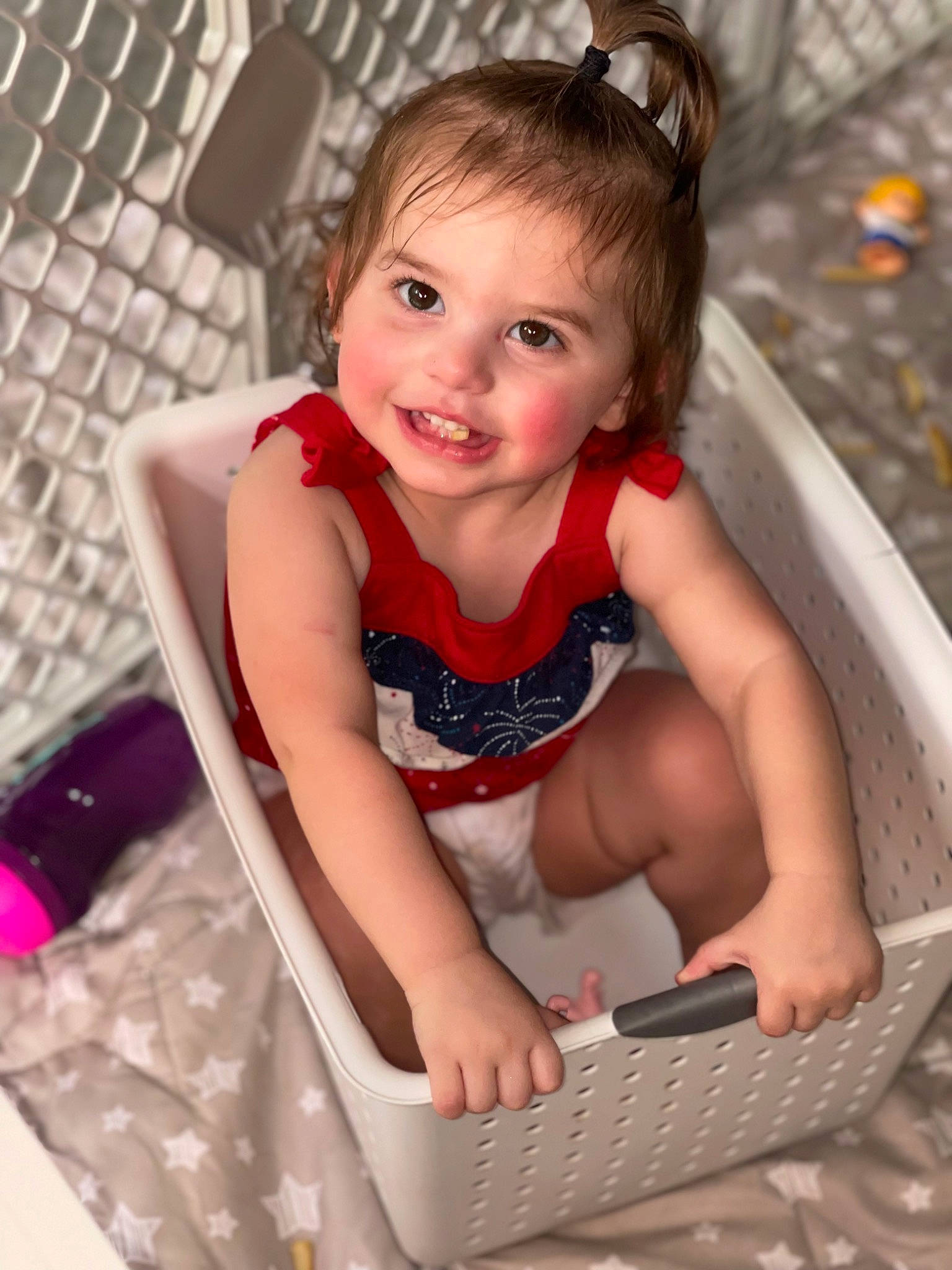 Magnolia joined the competition — help win amazing prizes! baby_toddler_clothing, computer_keyboard, dress, eye, face, finger, flash_photography, hair, hairstyle, happy, head, human_body, input_device, iris, joy, organ, person, pink, skin, sleeve