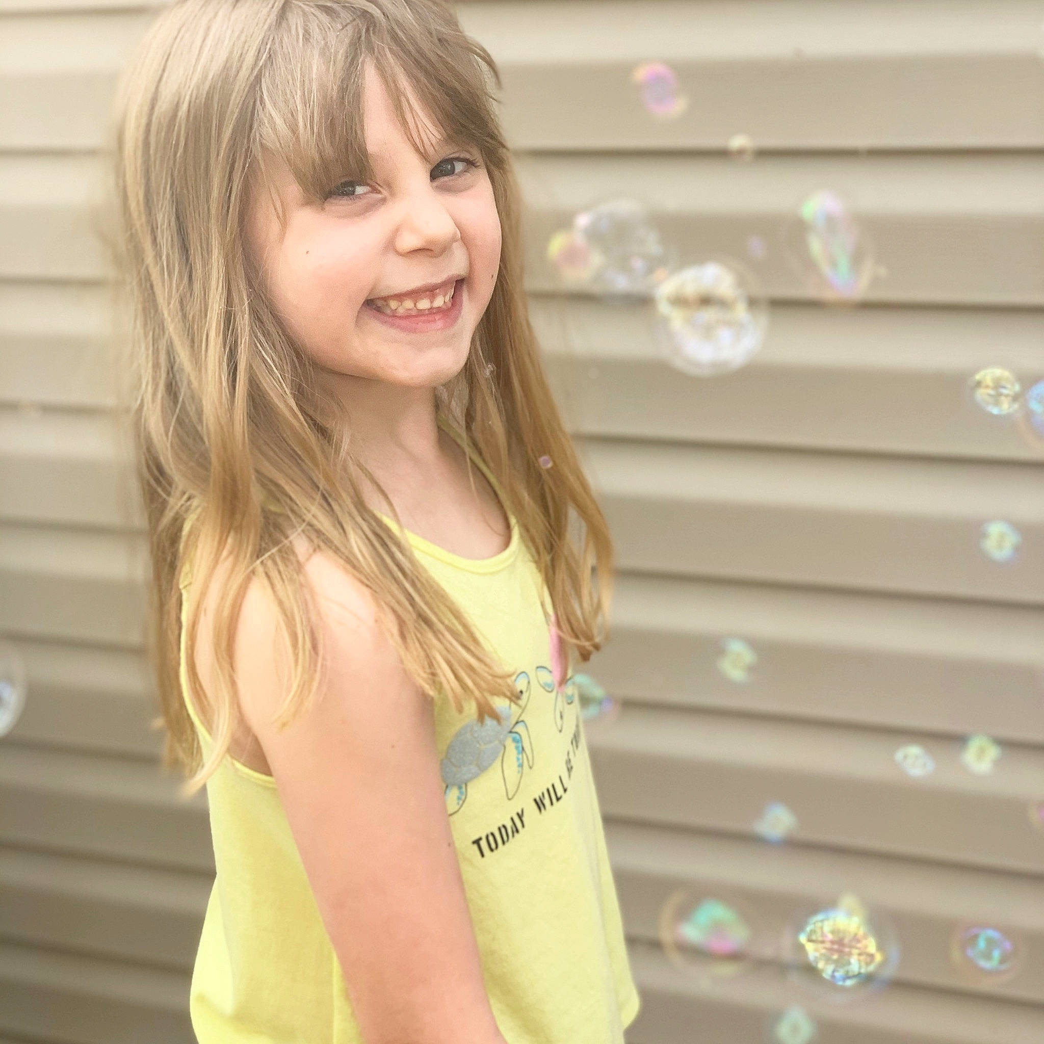 Paizley joined the competition — help win amazing prizes! beauty, blond, brown_hair, child, child_model, fashion_accessory, hair, hair_coloring, hairstyle, happy, joy, layered_hair, long_hair, neck, person, pink, shoulder, skin, smile, t_shirt