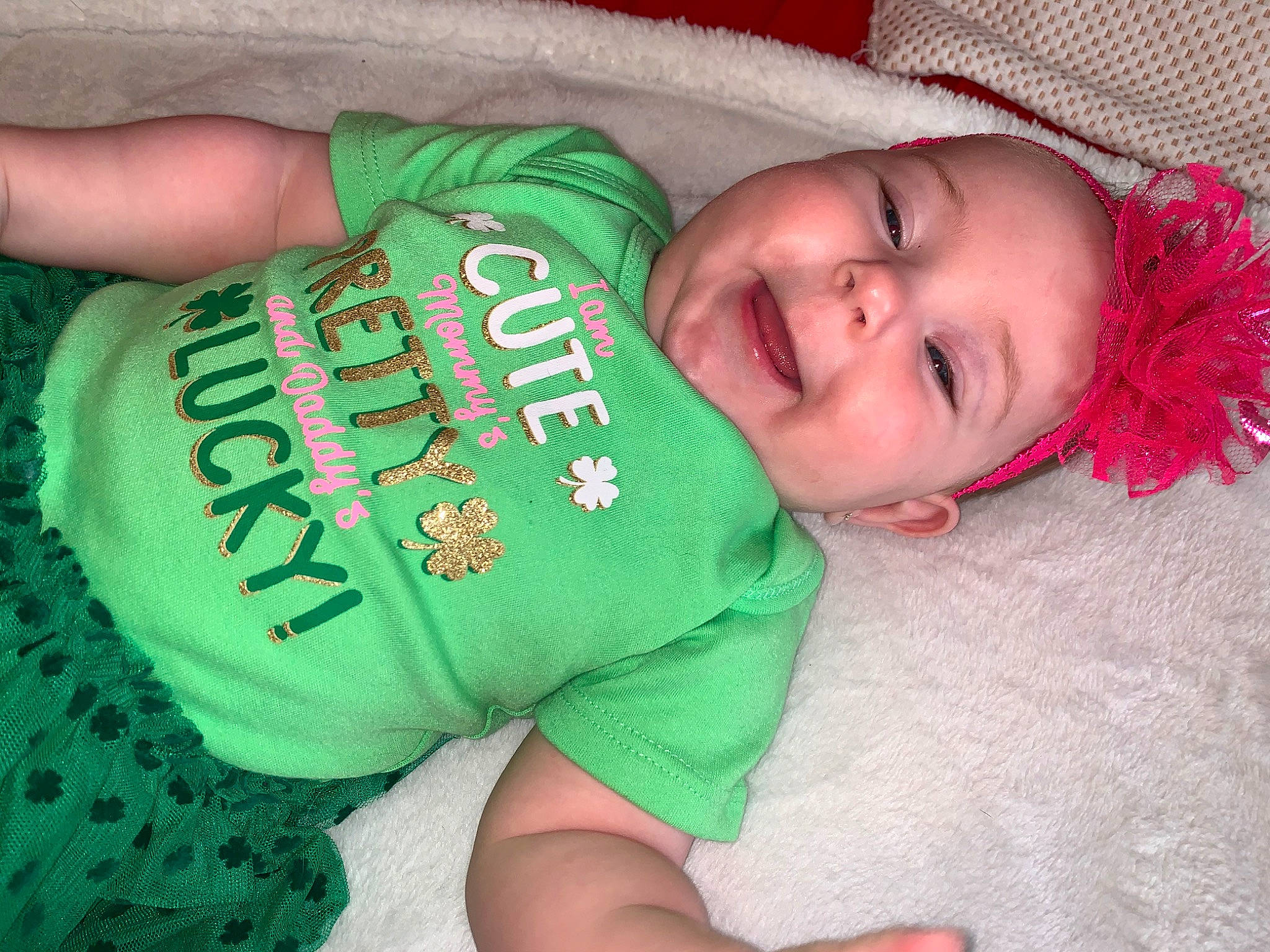 Kinzlee is registered to the contest to win money with this photo: baby, baby_products, baby_toddler_clothing, cheek, child, green, happy, headwear, nap, person, product, skin, sleep, smile, toddler