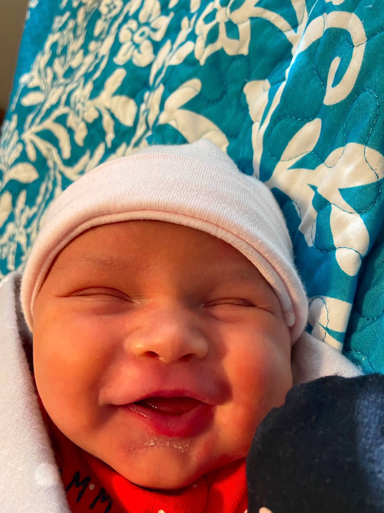 Brinley joined the competition — help win amazing prizes! baby, cheek, child, chin, close_up, cool, face, facial_expression, forehead, fun, happy, head, headgear, headwear, laugh, lip, mouth, nose, person, skin