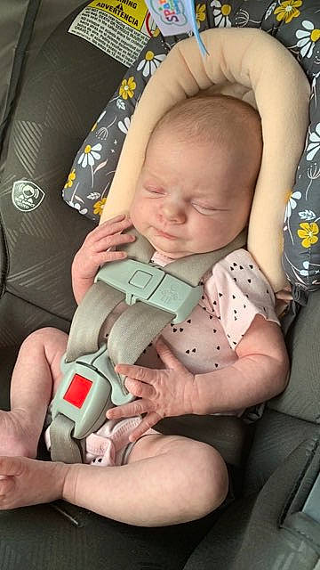 Sophia joined the competition — help win amazing prizes! arm, baby, baby_carriage, baby_in_car_seat, baby_products, baby_toddler_clothing, cheek, child, comfort, eye, finger, gesture, hand, human_body, leg, person, product, seat_belt, skin, thumb