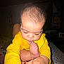 Nadia joined the competition — help win amazing prizes! baby, bed, bedroom, bodypart, couch, cutlery, eating, face, finger, food, furniture, hand, head, indoors, newborn, person, photography, portrait, room, sitting