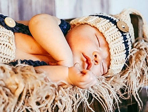 Maxwell is registered to the contest to win money with this photo: baby, baby_sleeping, blond, cap, close_up, comfort, eyelash, fashion, fur, happy, hat, headband, headgear, headpiece, organ, pattern, person, skin, textile, toddler