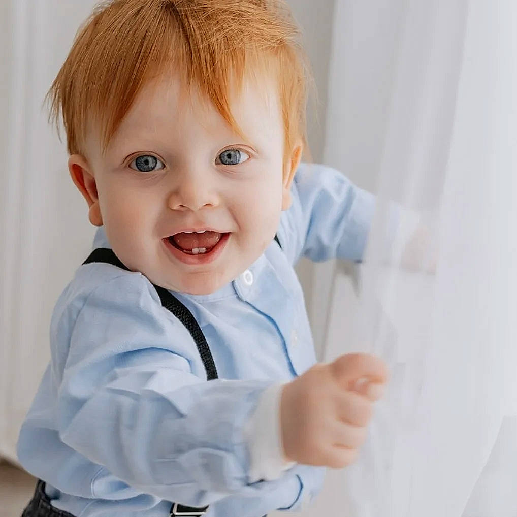 Toby is registered to the contest to win money with this photo: baby, baby_toddler_clothing, cheek, child, collar, dress_shirt, electric_blue, face, formal_wear, fun, gesture, happy, neck, nose, person, skin, sleeve, smile, thumb, toddler