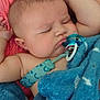 Ryder joined the competition — help win amazing prizes! baby, sleeping, pacifier, blanket, blue, infant, closeup, face, peaceful, resting, cute, child, soft, texture, pink, skin, hand, nap, cozy, indoors