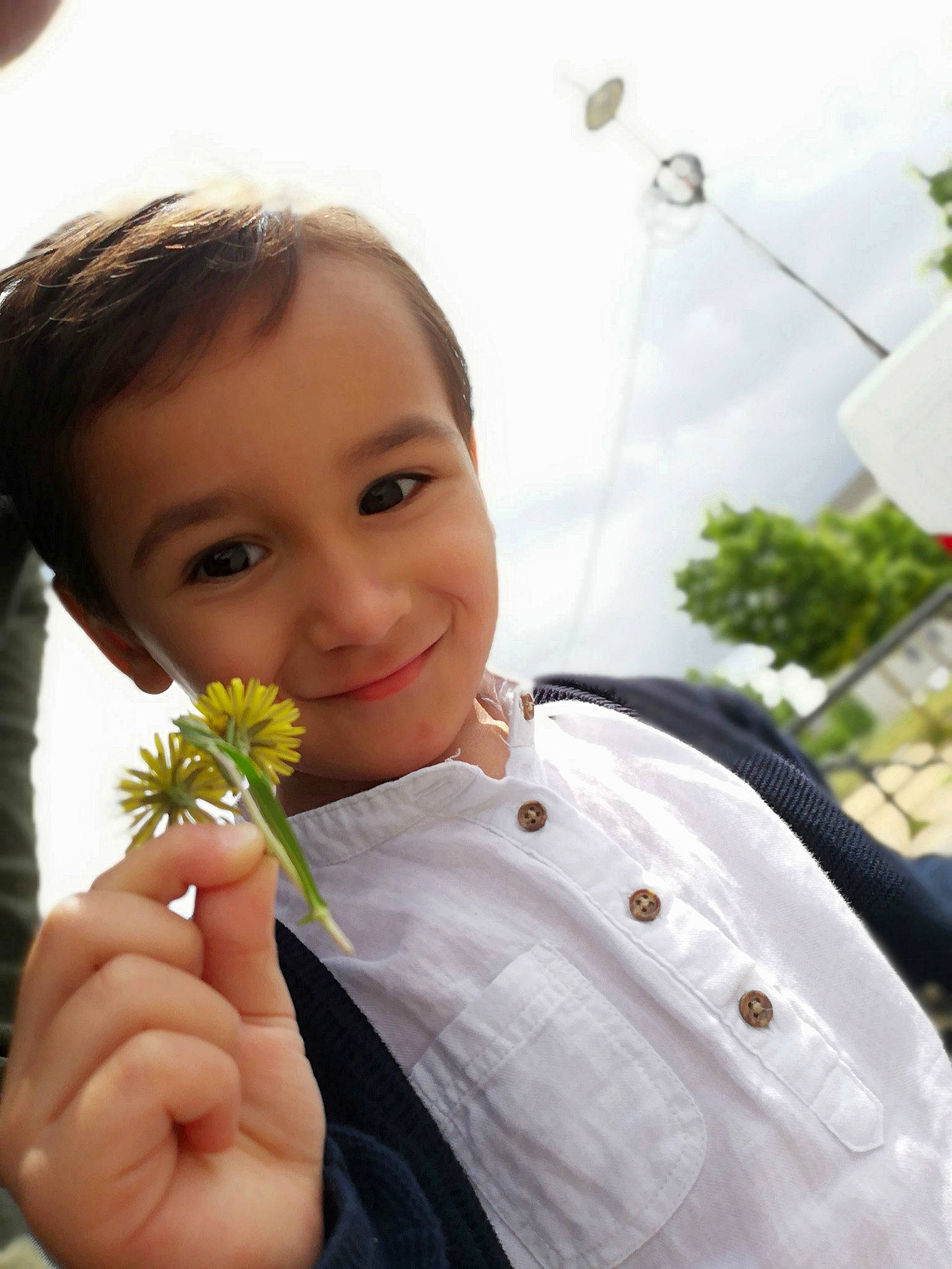 Khalil a rejoint le concours — aidez-le/la à gagner de superbes lots ! child, dandelion, flower, gesture, perennial_plant, person, plant, pollen, smile