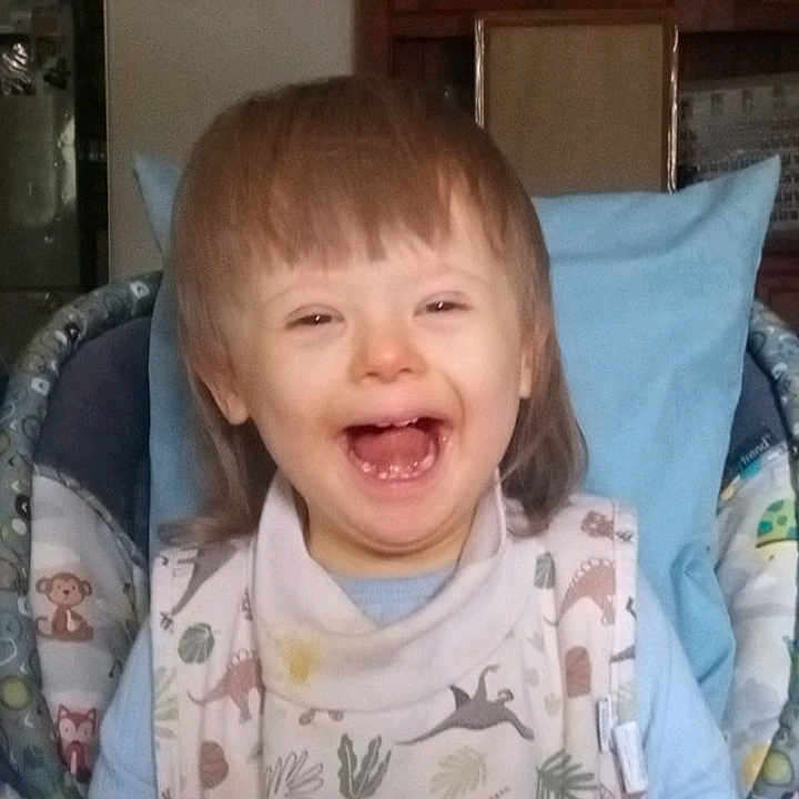 Aiden joined the competition — help win amazing prizes! baby, babylaughing, bodypart, chair, clothing, couch, cushion, face, furniture, happy, head, homedecor, laughing, mouth, person, photography, portrait, smile, t_shirt, teeth