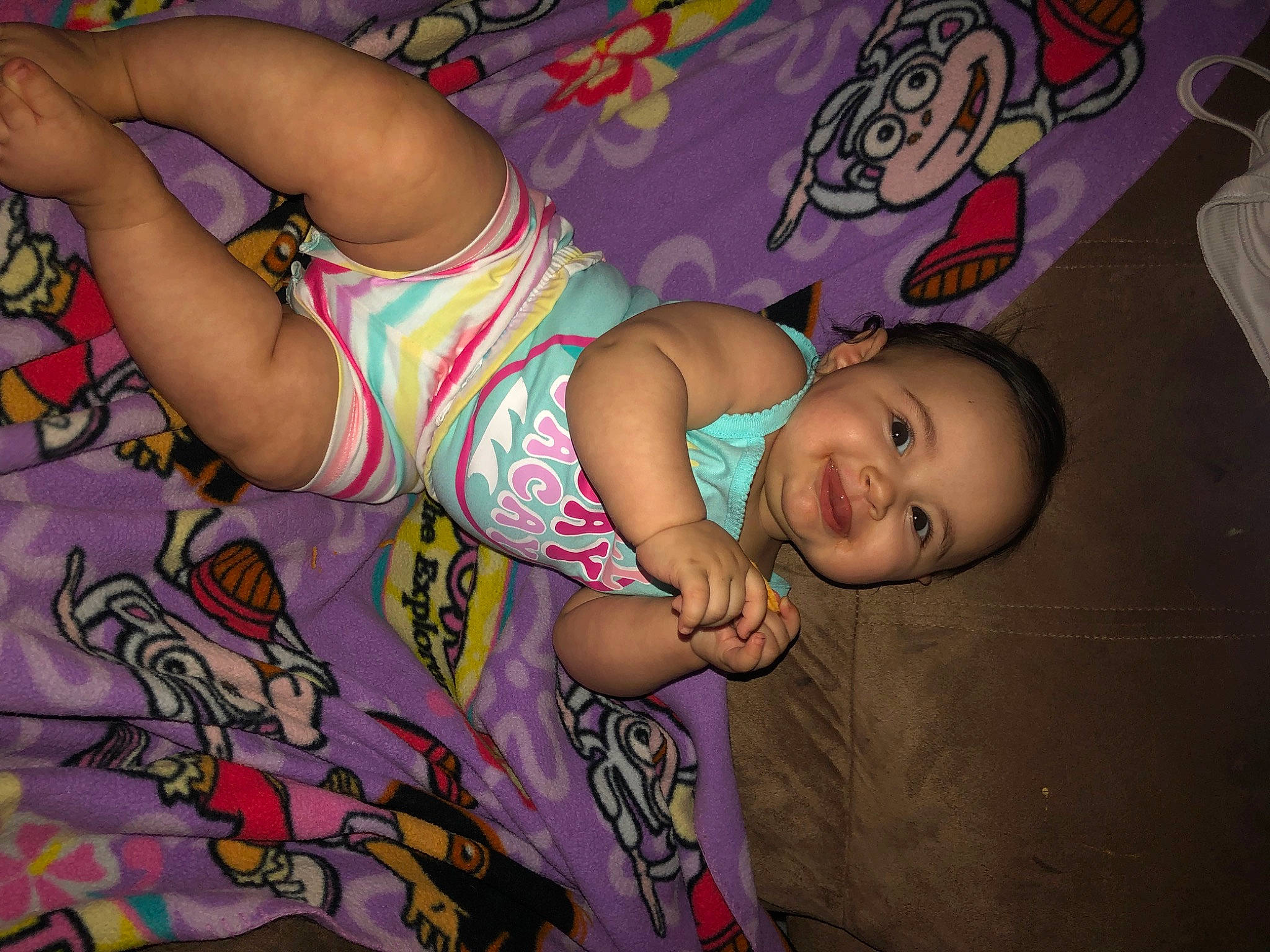 Lilyana is registered to the contest to win money with this photo: arm, baby, beauty, cheek, chest, cool, eye, face, finger, fun, happy, head, human_body, joy, leisure, mouth, person, pink, skin, smile