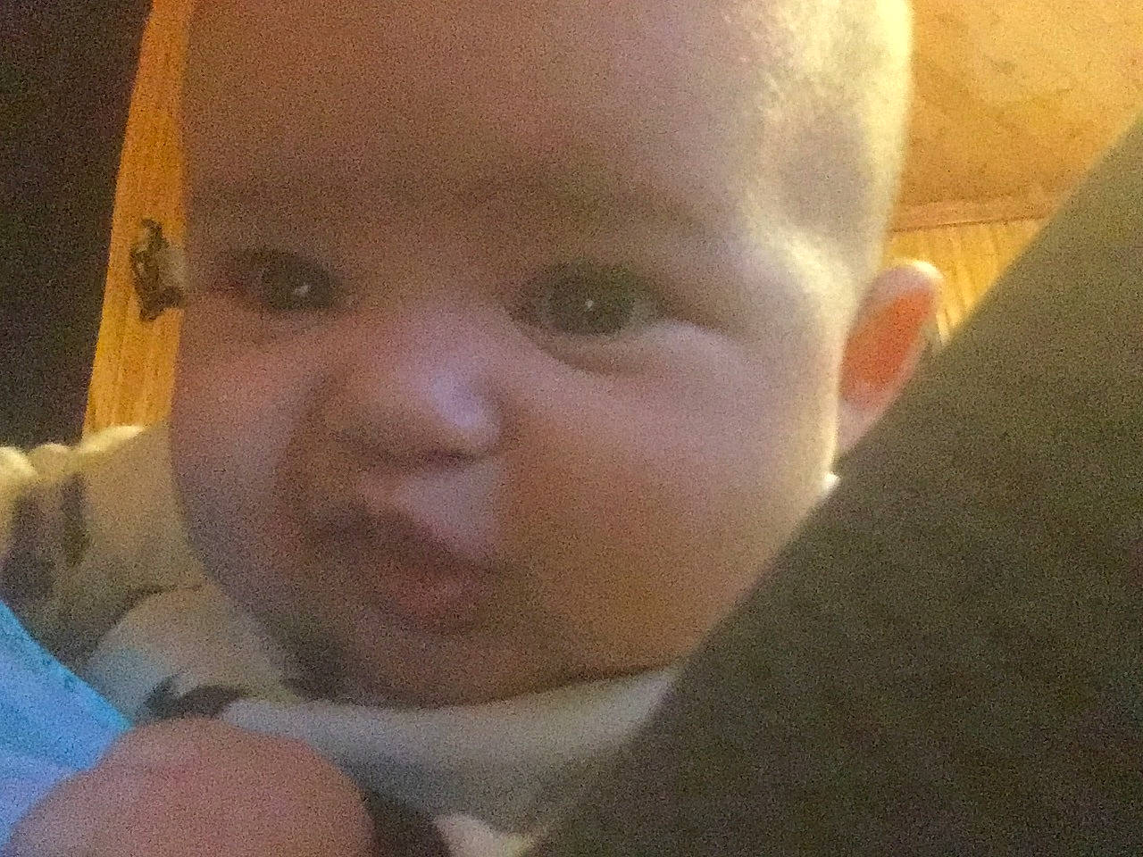 Mika is registered to the contest to win money with this photo: baby, baby_making_funny_faces, cheek, child, chin, ear, eye, eyebrow, face, forehead, head, lip, mouth, nose, person, selfie, skin, toddler