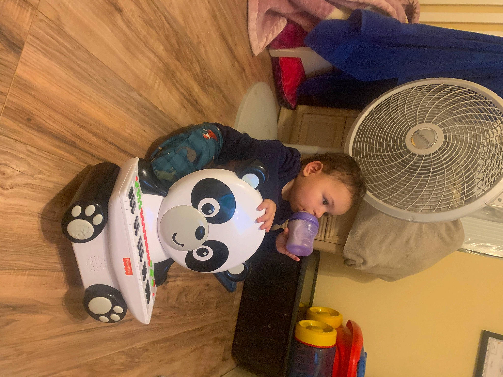 Marcelo joined the competition — help win amazing prizes! child, house, mechanical_fan, person, play, room, technology, toddler, vacation