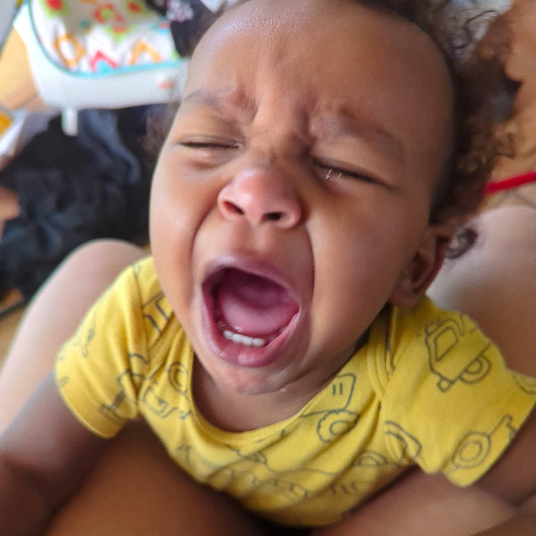 Logan joined the competition — help win amazing prizes! baby, cheek, child, comfort, crying, eyebrow, finger, fun, gesture, happy, head, jaw, lip, mouth, nose, person, shout, skin, sleeve, sorrow