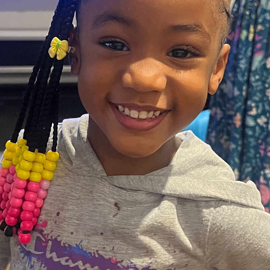 Jazlyn is registered to the contest to win money with this photo: accessories, adult, bead, bodypart, child, face, female, finger, girl, hair, hand, happy, head, mouth, person, photography, portrait, smile, teeth, woman