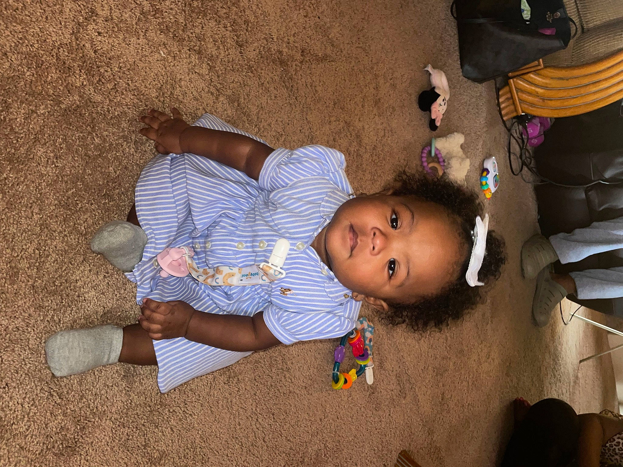 Alaia joined the competition — help win amazing prizes! baby, baby_toddler_clothing, child, flooring, fun, happy, hat, person, room, sitting, skin, smile, toddler, toy