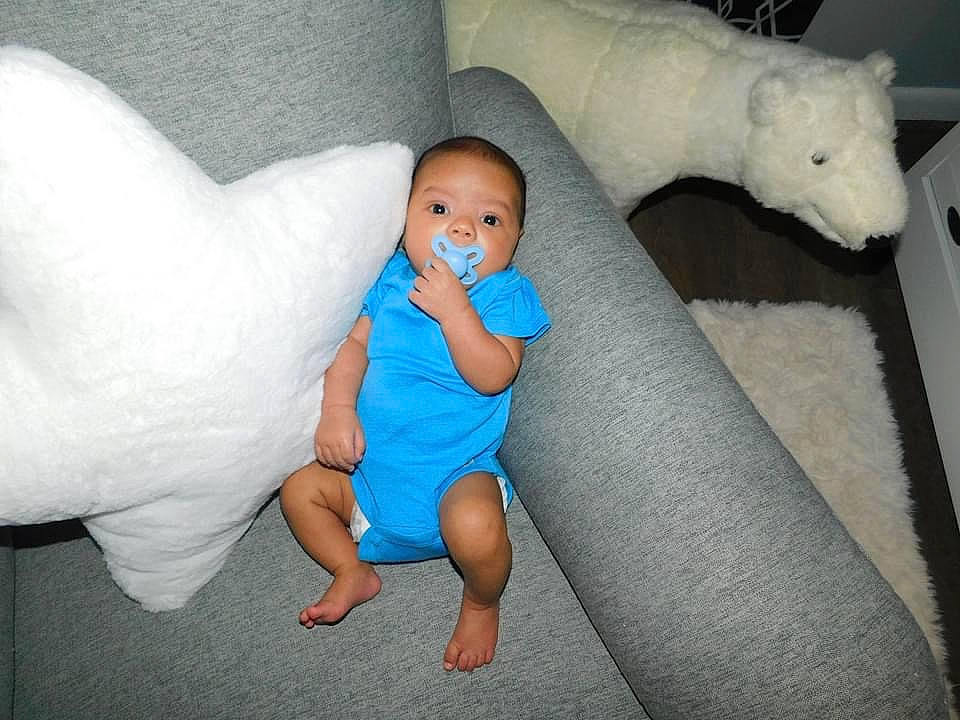 Lyon joined the competition — help win amazing prizes! abdomen, baby, baby_toddler_clothing, barefoot, child, comfort, couch, eye, finger, flash_photography, flooring, foot, human_body, human_leg, leg, linens, person, room, sitting, t_shirt