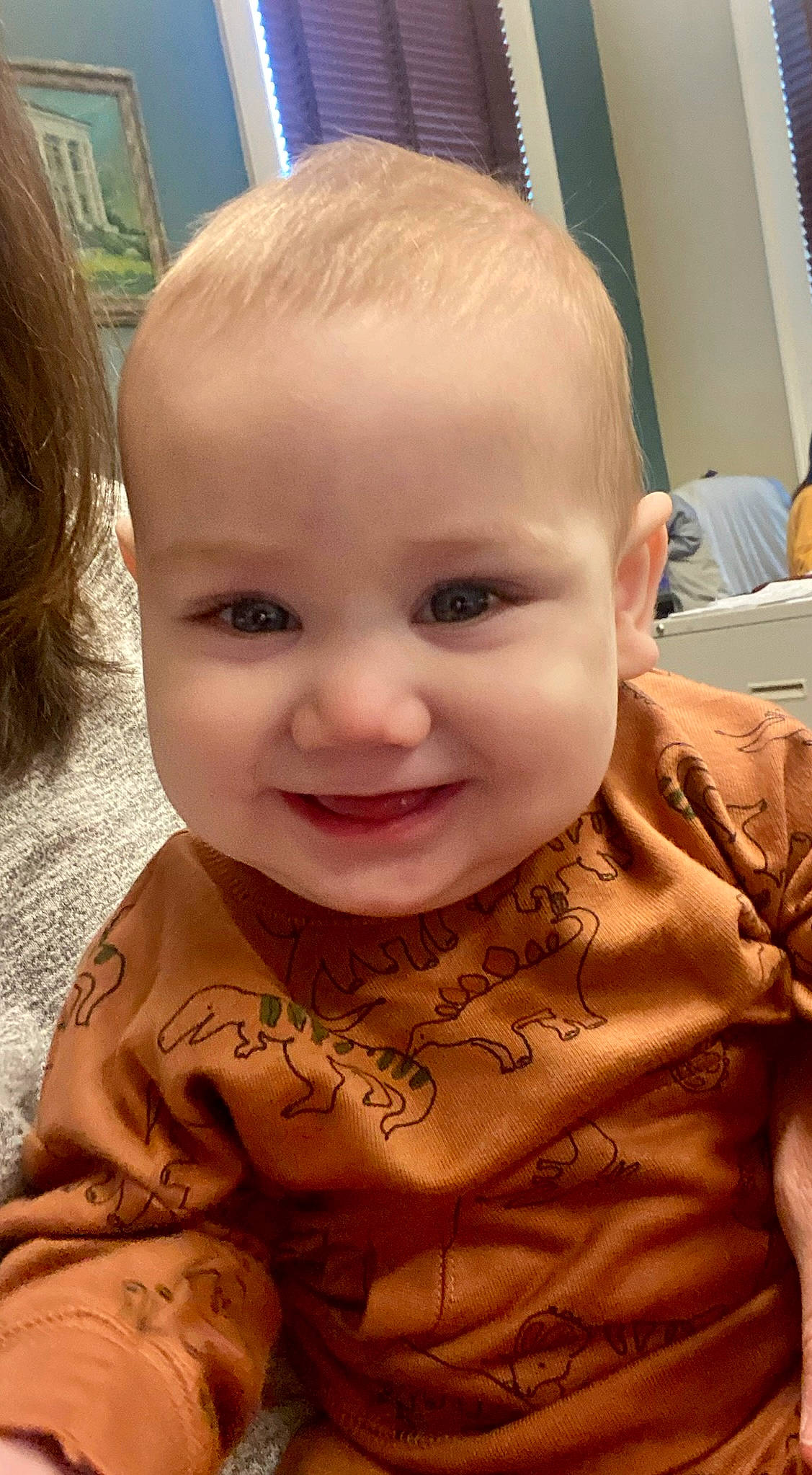 Reid joined the competition — help win amazing prizes! baby, baby_toddler_clothing, cheek, chin, eyebrow, eyelash, facial_expression, forehead, fun, happy, iris, jaw, joy, lip, mammal, mouth, nose, person, skin, sleeve
