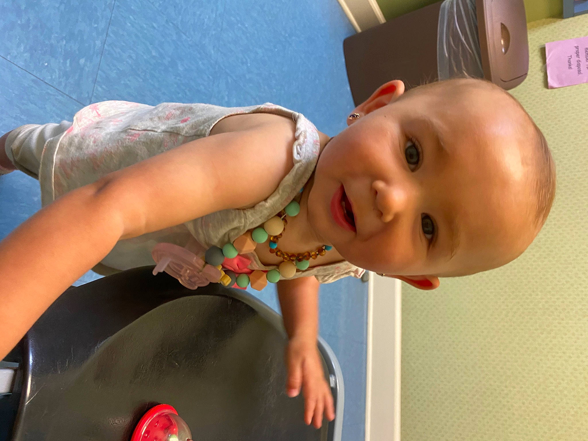 Kasidy is registered to the contest to win money with this photo: arm, baby, child, ear, neck, person, play, skin, toddler