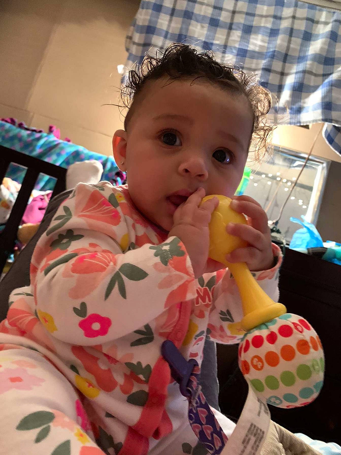 Milani is registered to the contest to win money with this photo: baby, child, person, toddler