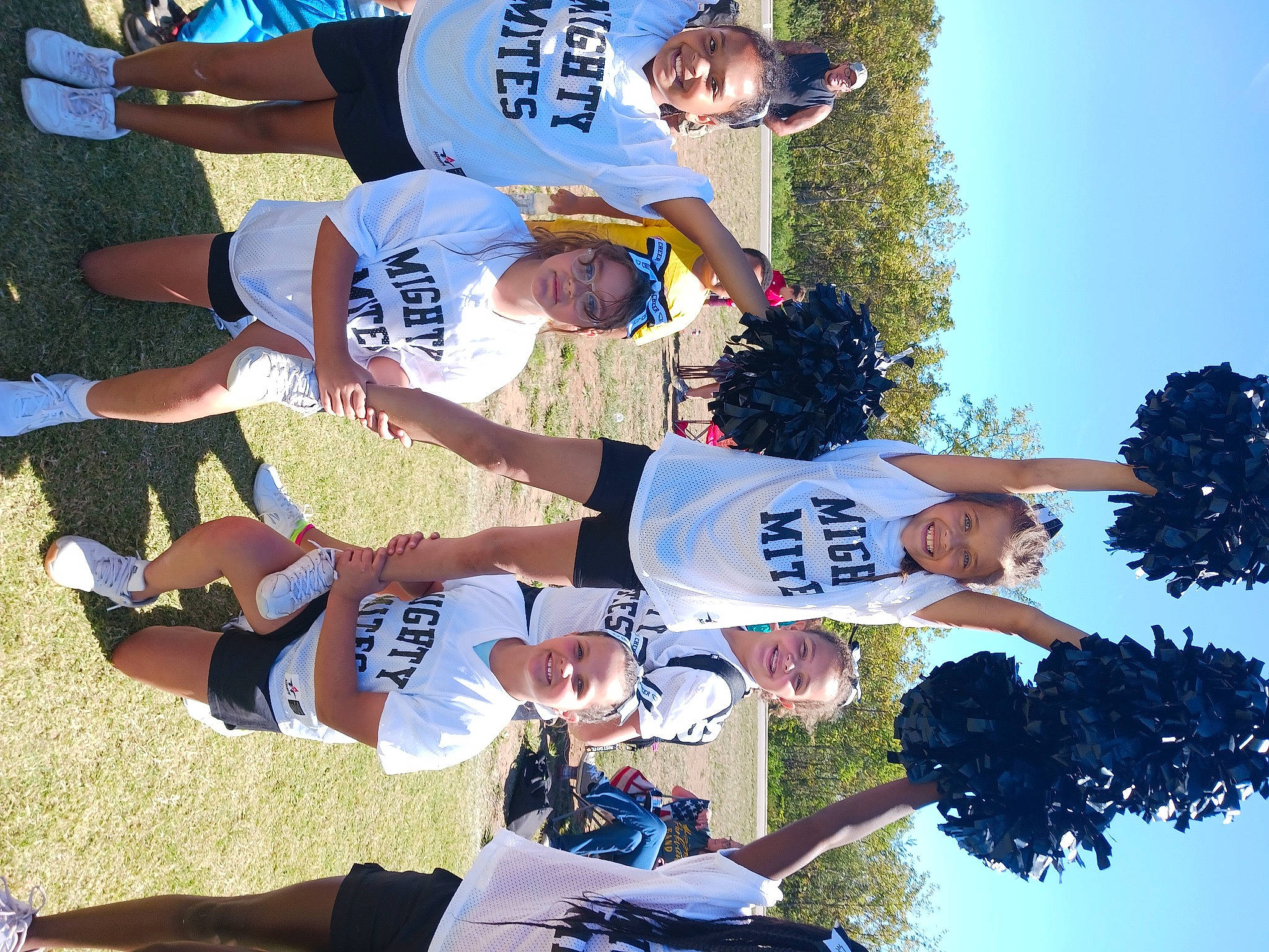 Amara joined the competition — help win amazing prizes! blue, competition_event, fun, grass, green, happy, hat, joy, leisure, person, player, pole, recreation, shorts, sky, sneakers, sports, sports_uniform, t_shirt, tree