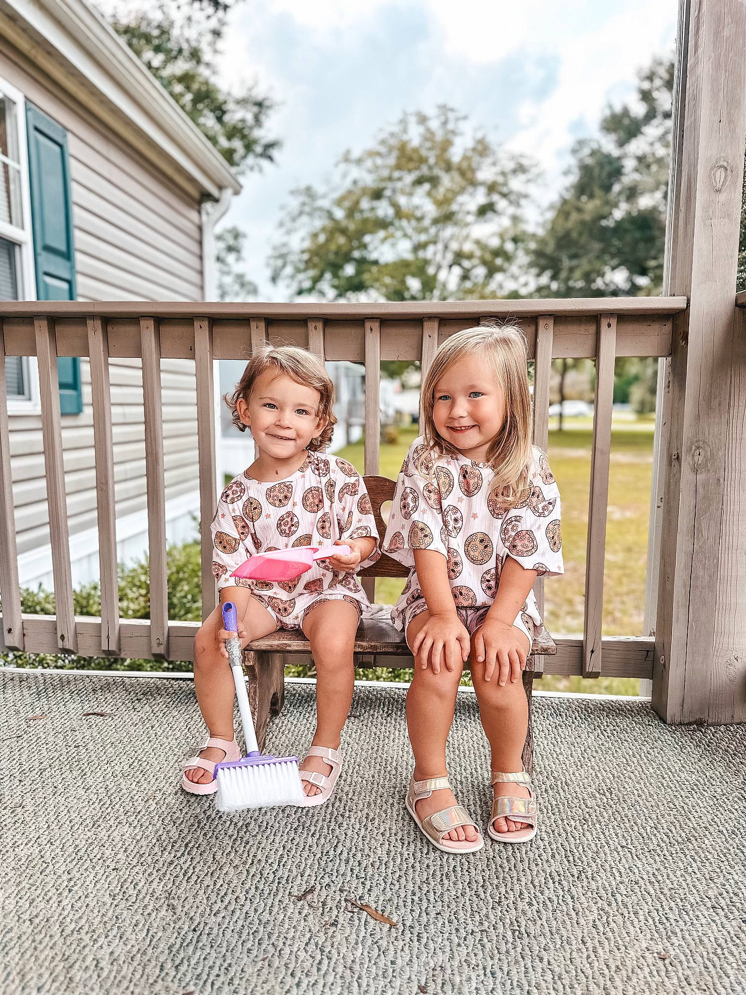 Kinley joined the competition — help win amazing prizes! child, cloud, event, fence, fun, grass, happy, joy, leisure, person, plant, play, recreation, sandal, shoe, sitting, sky, smile, t_shirt, toddler