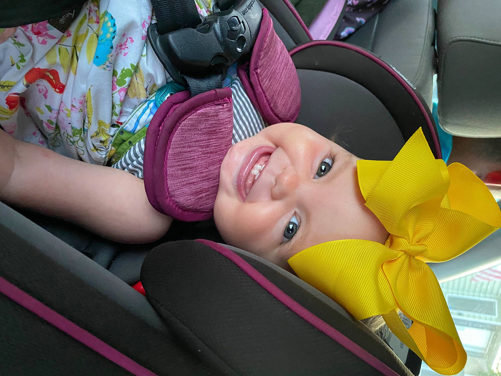Aria joined the competition — help win amazing prizes! auto_part, automotive_design, automotive_wheel_system, car_seat, car_seat_cover, child, comfort, family_car, fun, happy, hat, headwear, joy, leisure, luxury_vehicle, motor_vehicle, person, seat_belt, smile, steering_part