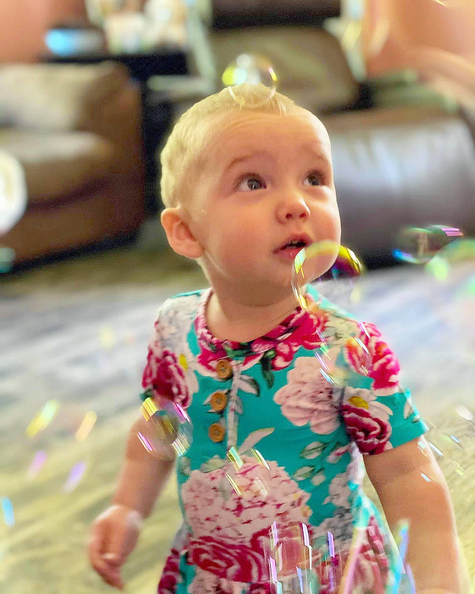 Oaklee joined the competition — help win amazing prizes! baby, baby_toddler_clothing, blond, cheek, child, event, face, flooring, fun, hair, happy, head, iris, leisure, pattern, person, sitting, skin, smile, toddler
