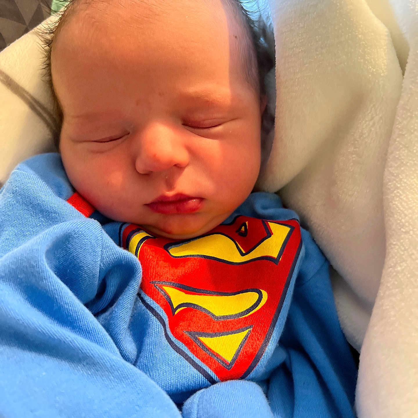 Connor is registered to the contest to win money with this photo: architecture, baby, bed, blanket, building, cushion, face, furniture, head, homedecor, hospital, newborn, person, photography, portrait, quilt, sleeping, towel