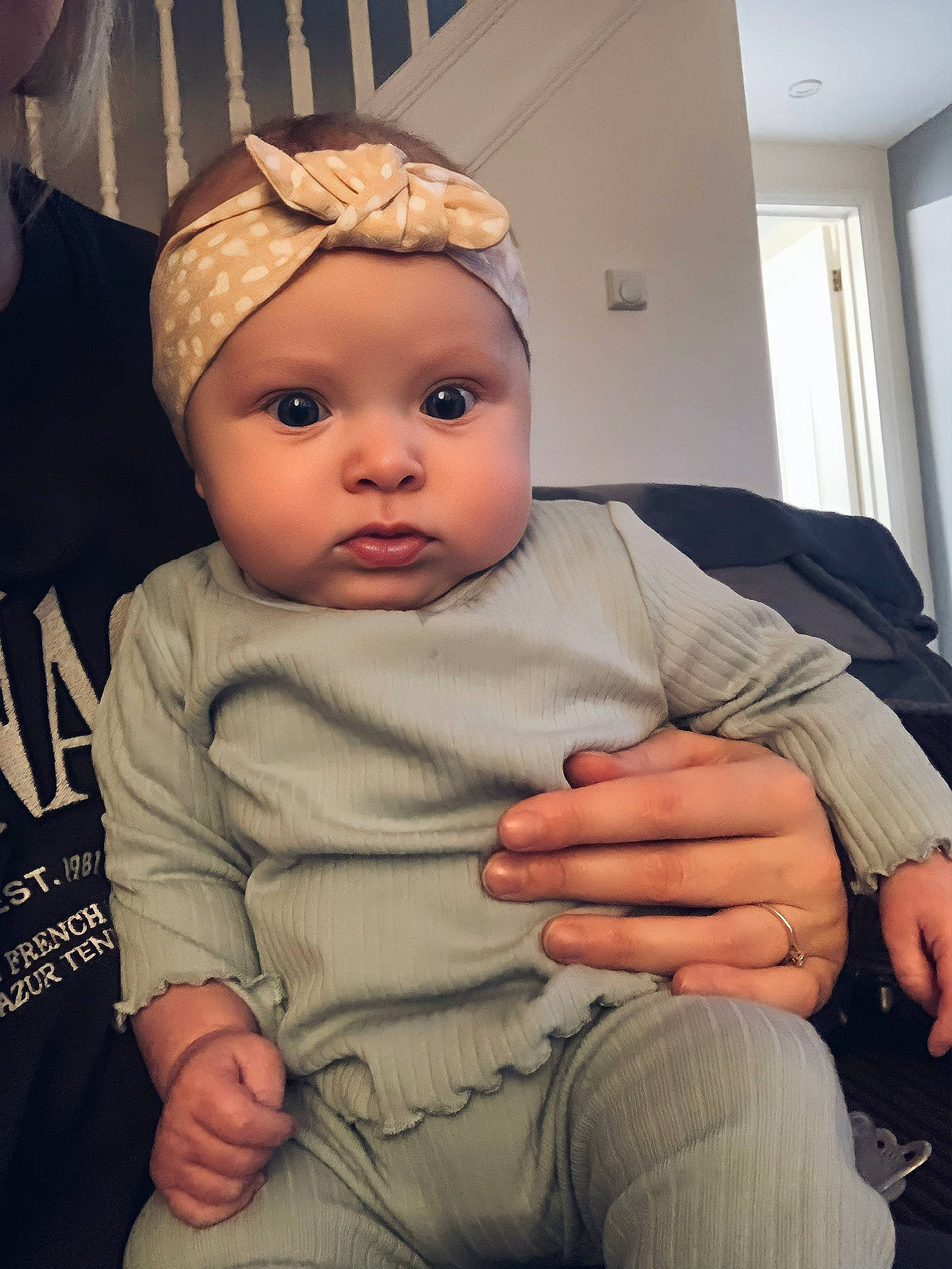 Lillie-mae joined the competition — help win amazing prizes! abdomen, baby, baby_toddler_clothing, cap, cheek, chest, child, comfort, elbow, happy, headwear, human_leg, knee, mouth, person, sitting, skin, sleeve, thigh, thumb
