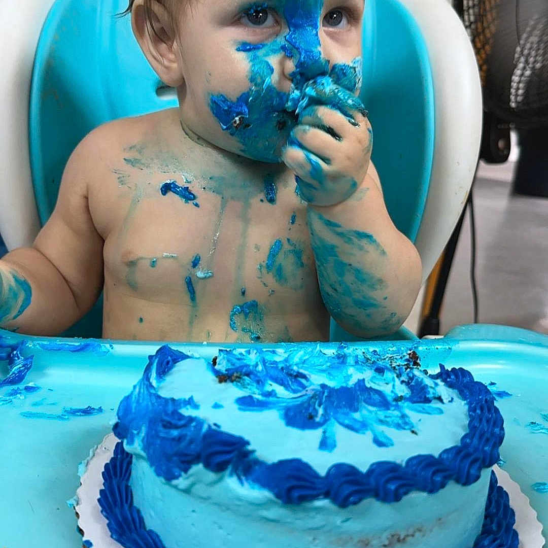 Xzaiver joined the competition — help win amazing prizes! baby, birthdaycake, cake, chair, cream, cutlery, dessert, face, food, furniture, head, icecream, icing, people, person, photography, portrait, spoon, sweets, table