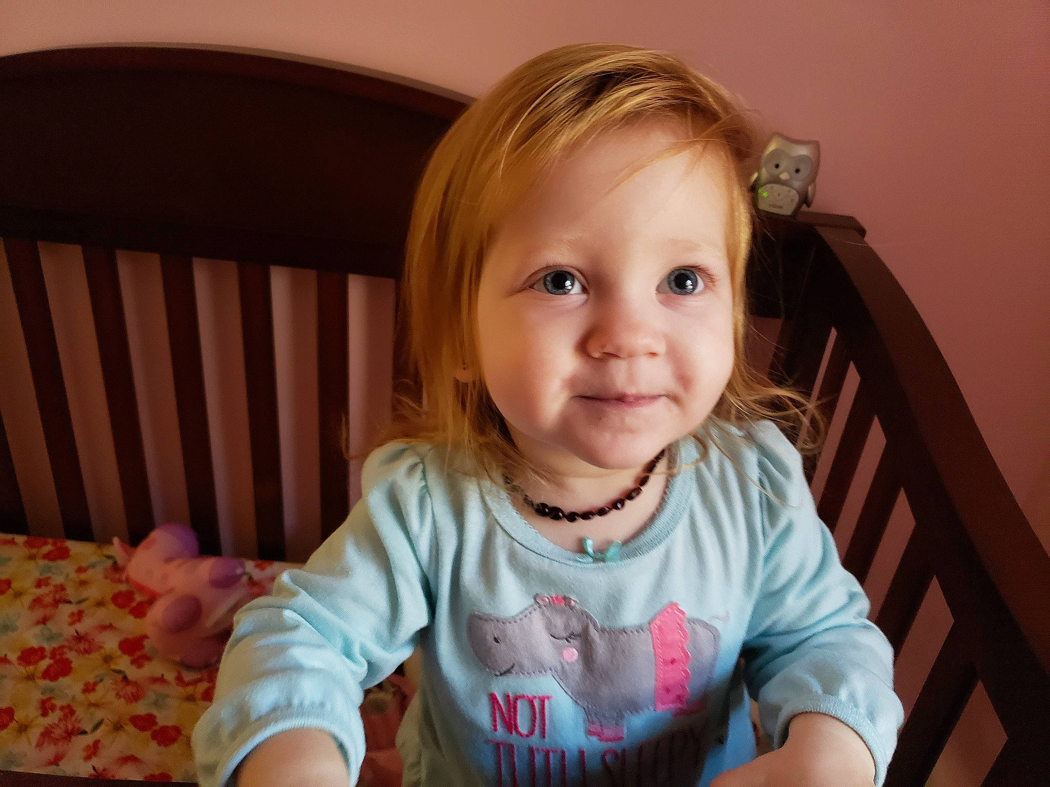 Lily Mae is registered to the contest to win money with this photo: blond, cheek, child, day, eye, face, facial_expression, girl, hair, hairstyle, head, human_hair_color, infant, mouth, nose, organ, person, sitting, skin, smile