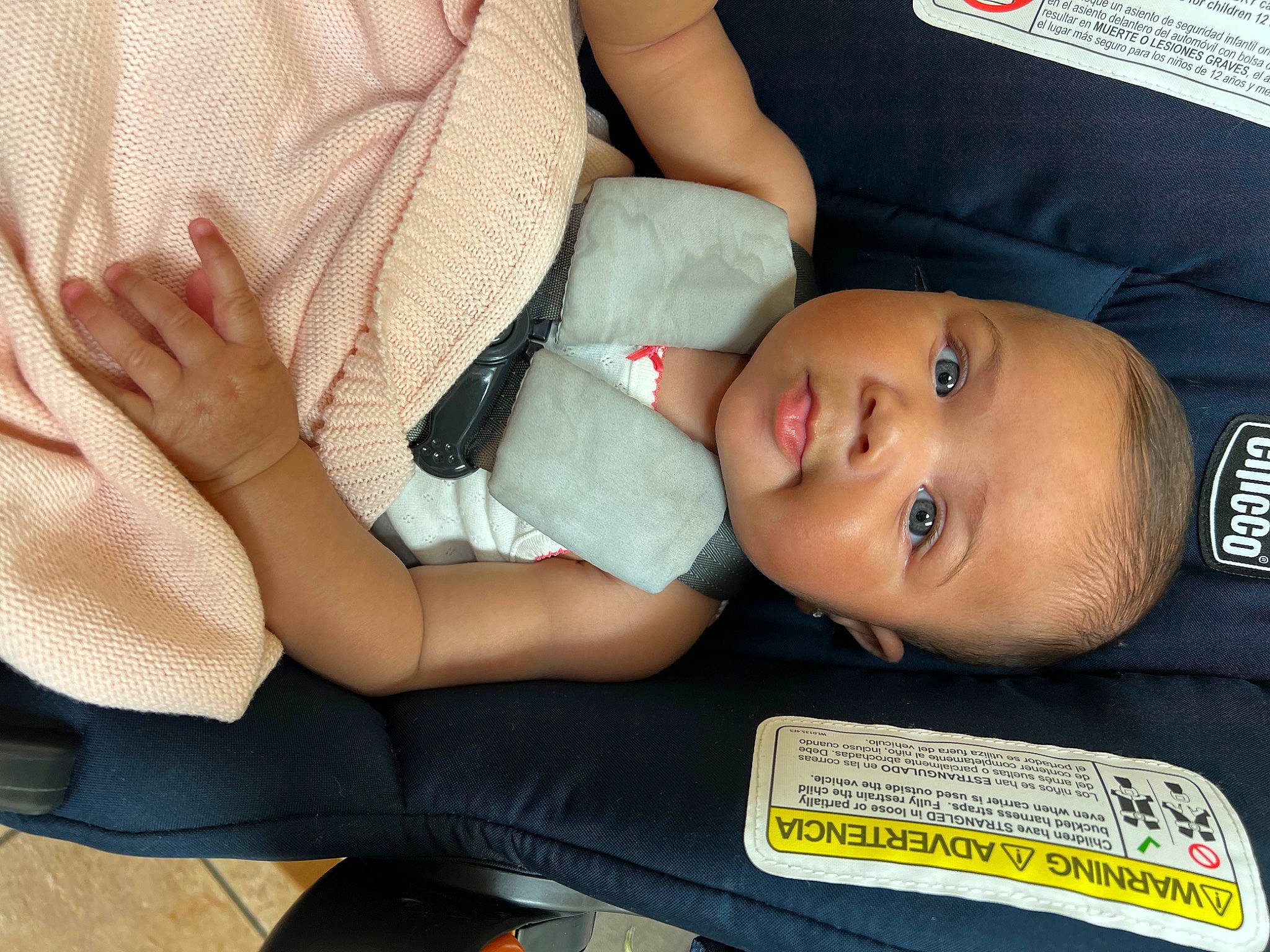 Emmy joined the competition — help win amazing prizes! arm, baby, baby_products, baby_toddler_clothing, blond, cheek, child, comfort, elbow, eyelash, finger, hand, human_body, joint, nail, person, product, sitting, skin, thigh