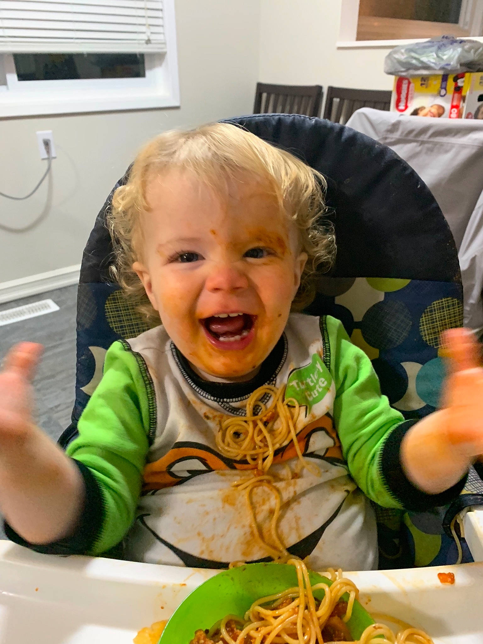 Kessler is registered to the contest to win money with this photo: baby, child, comfort_food, cuisine, dish, eating, fast_food, food, junk_food, kids_meal, lunch, meal, person, side_dish, toddler