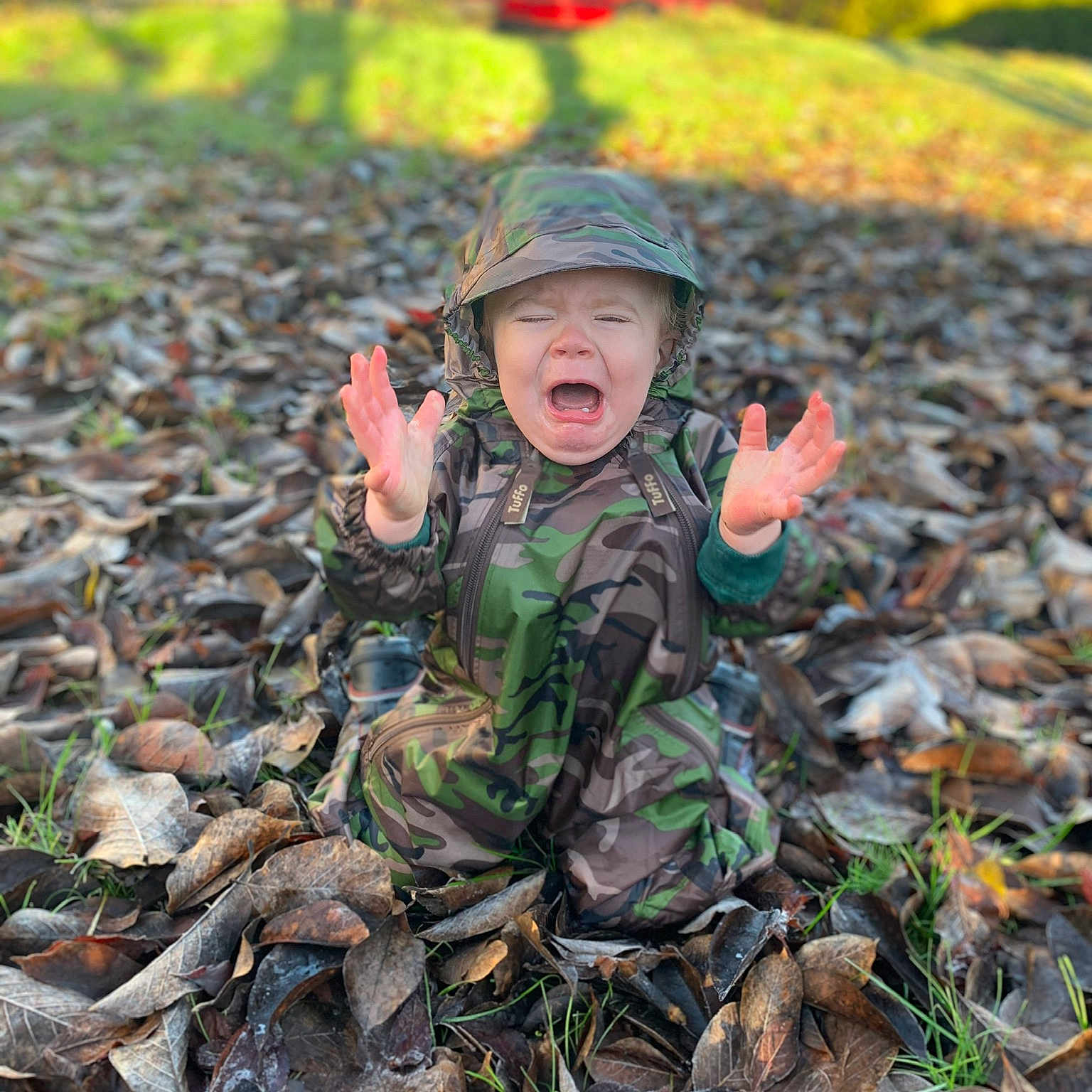 Kessler joined the competition — help win amazing prizes! army, autumn, camouflage, child, design, gun, headwear, leaf, military, military_camouflage, military_uniform, pattern, person, plant, play, recreation, soldier, sorrow