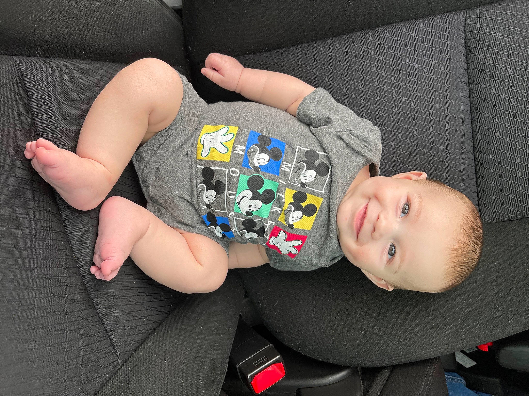Bentlee joined the competition — help win amazing prizes! arm, baby, baby_toddler_clothing, child, comfort, couch, elbow, finger, gadget, hand, human_body, human_leg, joy, knee, lap, leg, person, product, smile, t_shirt