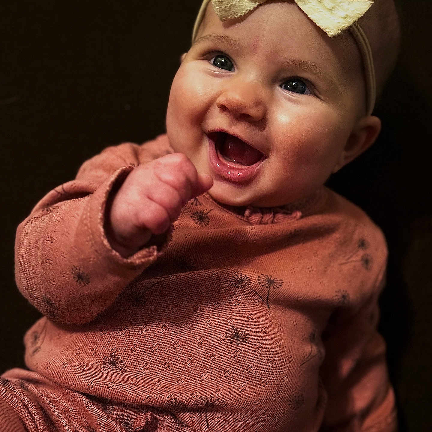 Cleora joined the competition — help win amazing prizes! accessories, baby, babylaughing, bodypart, bowtie, clothing, dress, face, finger, formalwear, hand, happy, head, headband, laughing, person, photography, portrait, smile, tie