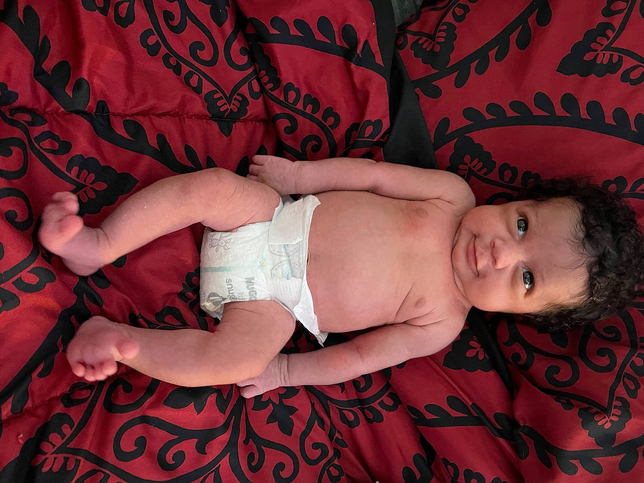 Naiely is registered to the contest to win money with this photo: arm, baby_toddler_clothing, chest, comfort, facial_expression, finger, flash_photography, human, human_body, leg, mammal, mouth, muscle, nail, person, pink, product, skin, stomach, thigh